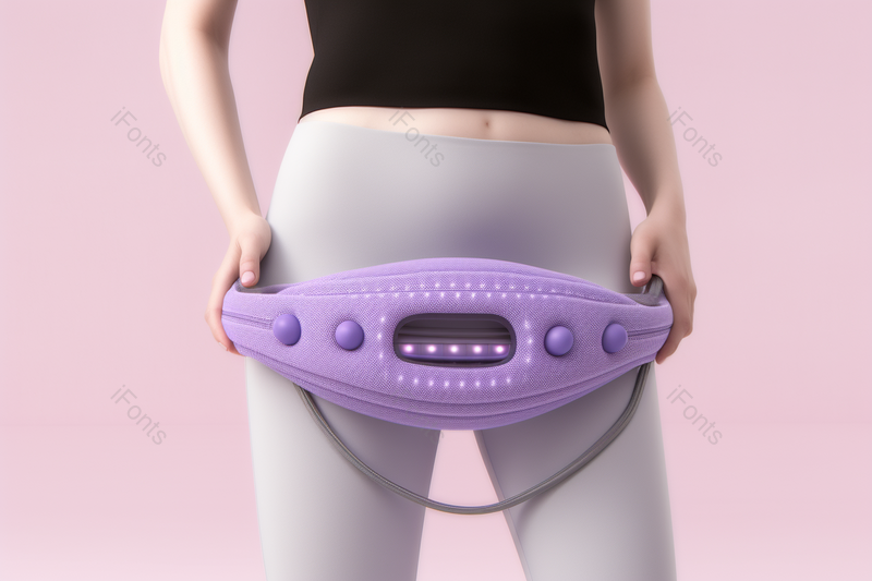 实拍粉色背景健身女性使用瘦身器材特写,高清,摄影图,摄影图片,图片大全,摄影图免费下载